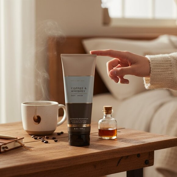 COFFEE WHISKEY Body Cream With SEA BUTTER bath and body works - Picture 2 of 2